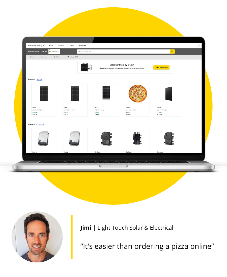 Solar Outlet OpenSolar’s Hardware Ordering partner OpenSolar